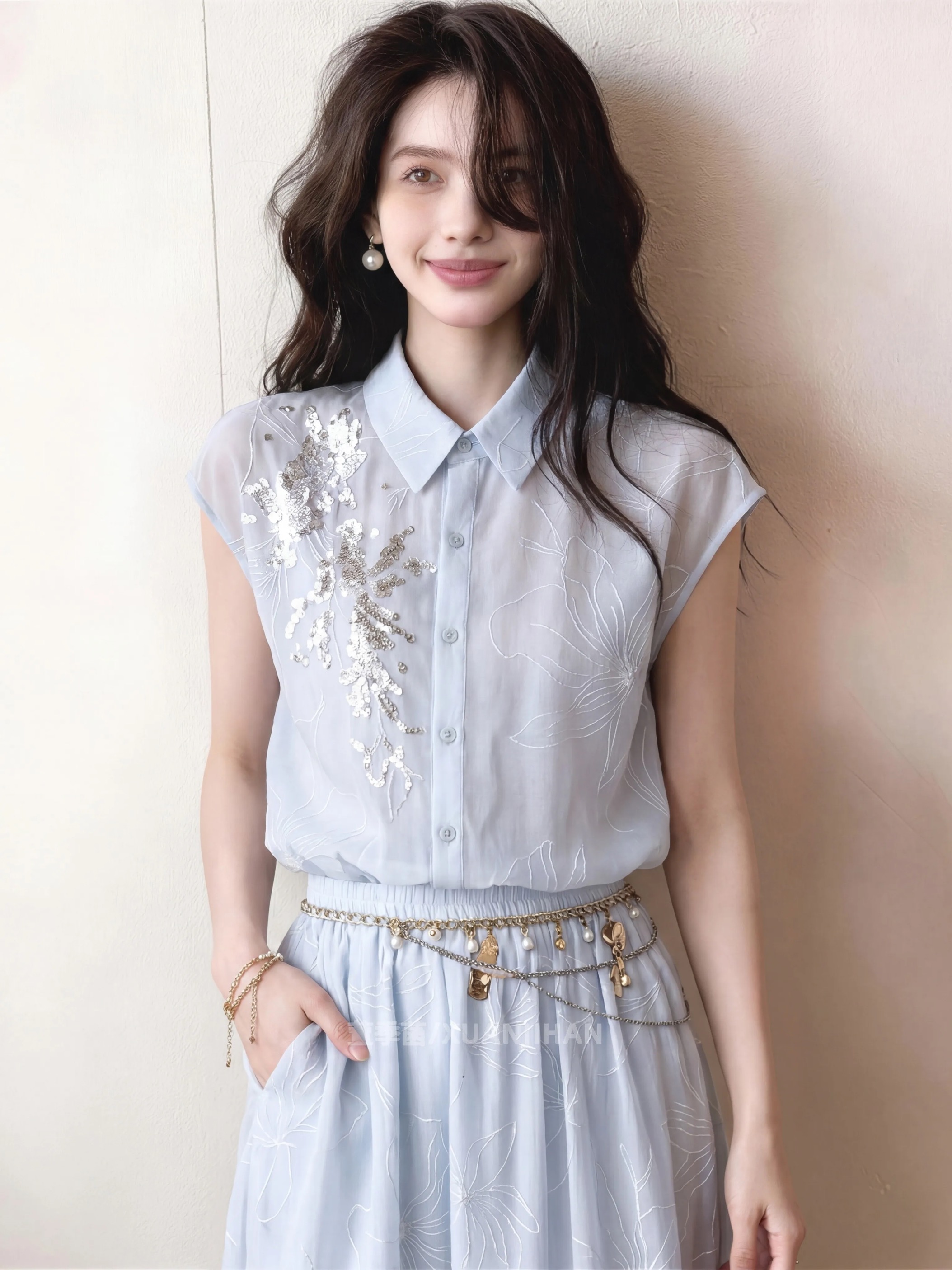 느슨함 센스 캐주얼 다용도 품격 드레스