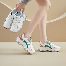 批发ins<b class='q'>韩版</b>新款老爹鞋女2025秋季学生跑步运动厚底增高休闲鞋女鞋子