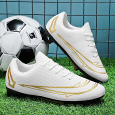 批发新款长钉贴地拼接运动四季轻便舒适透气户外套脚男女款pu足球鞋