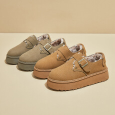 批发加绒雪地靴女2025冬季新款学生ins<b class='q'>韩版</b>保暖厚底休闲鞋棉鞋