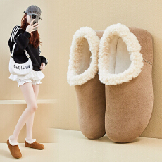 内增高2025冬季新款加绒勃肯鞋韩版女学生一脚蹬保暖休闲鞋外出女