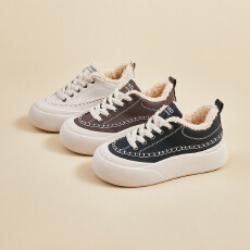 批发2025冬季加绒小白鞋新款<b class='q'>韩版</b>ins女学生增高保暖板鞋休闲鞋