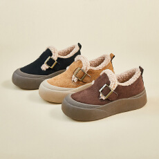 批发2025冬季加绒小白鞋新款<b class='q'>韩版</b>女学生增高保暖棉鞋休闲鞋