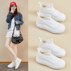 批发加绒高帮棉鞋女2025冬季新款学生ins<b class='q'>韩版</b>保暖厚底增高休闲鞋