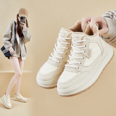 批发2025<b class='q'>冬</b>季加绒小白鞋新款韩版ins女学生厚底运动板鞋休闲保暖女鞋