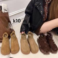 批发增高厚底雪地靴女2025冬季新款小个子松糕加绒保暖棉鞋短靴子