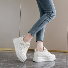 内增高2026春季小白鞋新款韩版ins女学生厚底增高运动板鞋休闲鞋
