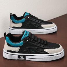 批发2026新款春季休闲运动板鞋男士百搭时尚港风潮鞋青年厚底增高男鞋