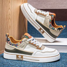 批发2026新款春季休闲运动板鞋男士百搭时尚港风潮鞋学生厚底增高男鞋