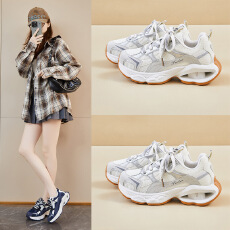 批发ins韩版新款老爹鞋女2026春季学生运动跑步<b class='q'>休闲</b>街拍厚底增高鞋