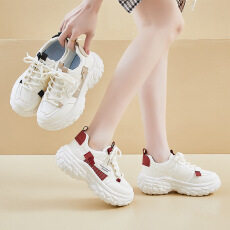 批发ins韩版新款老爹鞋女2026春季学生运动跑步休闲鞋厚底增高女鞋