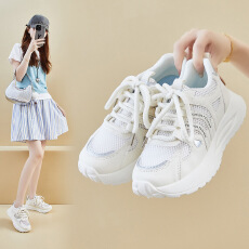 批发ins潮韩版新款老爹鞋女2026<b class='q'>夏季</b>学生运动休闲鞋网面透气增高鞋