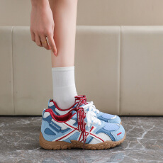 批发ins韩版新款老爹鞋女2026春季学生运动跑步休闲节拍厚底增高休闲