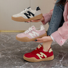 批发2026春季德训小白鞋新款韩版ins女学生厚底增高运动板鞋休闲女鞋