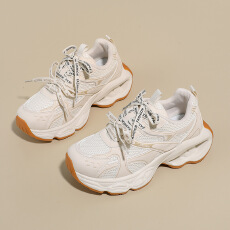 ins韩版新款老爹鞋女2026春季学生运动跑步休闲鞋厚底增高鞋