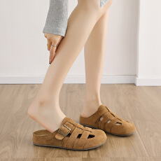 批发2026<b class='q'>夏</b>季新款半托勃肯凉鞋ins韩版女学生懒人增高透气休闲鞋子