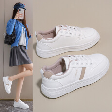批发2026春季小白鞋新款韩版ins女学生厚底增高运动板鞋<b class='q'>休闲</b>街拍