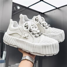 批发男鞋2026春夏新款溶解鞋厚底小白鞋日系阔版大头鞋德比鞋透气板鞋