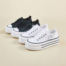 2026夏季网面小白鞋新款韩版ins女学生透气增高休闲街拍板鞋