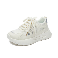 批发ins潮韩版新款老爹鞋女2026夏季学生运动休闲鞋网面透气增高