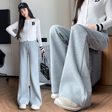 批发孕妇喇叭裤子春秋季外穿新款休闲时尚喇叭裤灰色运动裤秋装夏装