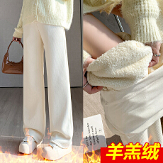 批发孕妇<b class='q'>打底裤</b>冬季加绒加厚保暖棉裤冬天羊羔绒<b class='q'>宝宝</b>绒孕妇裤子外穿