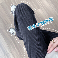 批发妇裤春秋冬外穿雪尼尔阔腿休闲宽松<b class='q'>大码</b>加绒加厚长<b class='q'>打底裤</b>孕妇装