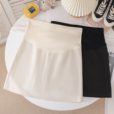 批发孕妇包臀短裙秋季黑色托腹2025新款百搭显瘦A字半身裙子秋<b class='q'>冬</b>