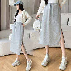 孕妇半身裙夏2026新款无托腹孕妇裙小个子可调节孕期针织鱼尾半裙