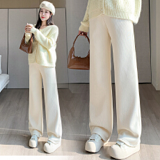 批发孕妇裤子打底裤春秋新款休闲直筒裤秋天一体托腹孕妇裤子外穿