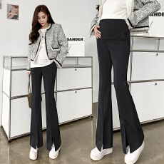 批发空气棉孕妇裤开叉喇叭夏季款外穿打底裤春秋装新款大码微喇叭<b class='q'>裤子</b>