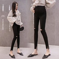 批发<b class='q'>孕妇</b><b class='q'>裤子</b>小个子九分裤2026夏季薄款高腰弹力<b class='q'>修身</b>黑色显瘦喇叭裤