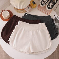 批发孕妇低腰裤子秋季外穿雪尼尔<b class='q'>短裤</b>春秋新款孕妇<b class='q'>打底</b>裤春秋怀孕靴裤