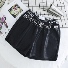 批发孕妇PU皮裤2026新款高腰显瘦大码百搭宽松阔腿<b class='q'>皮短裤</b>女春秋外穿