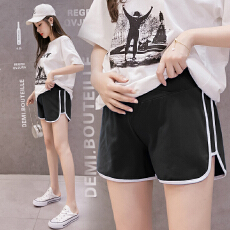 批发夏季孕妇裤夏装打底孕妇裤简约孕妇装短裤子低腰运动裤纯棉