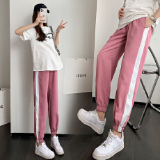 批发孕妇阔腿裤女春秋宽松休闲直筒冰丝<b class='q'>长裤</b>夏季外穿<b class='q'>大码</b>垂感裤子