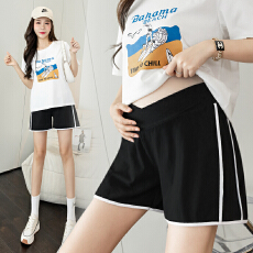 批发孕妇短裤夏季薄款外穿低腰阔腿休闲裤子宽松打底外穿纯棉运动裤