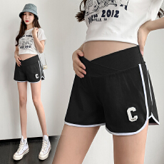 批发孕妇短裤夏季薄款外穿低腰阔腿休闲裤子宽松打底外穿纯棉运动裤