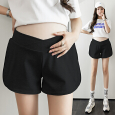 批发孕妇休闲运动短裤女夏季薄款外穿孕妇裤夏宽松阔腿打底裤夏装裤子