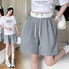 批发孕妇短裤夏季新款外穿五分打底阔腿裤女夏款休闲运动裤子夏装