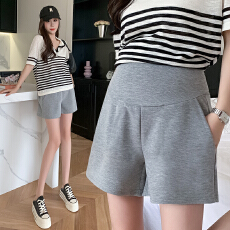 批发<b class='q'>孕妇</b><b class='q'>短裤</b>夏季薄款外穿低腰阔腿休闲空气棉弹力裤子宽松打底运动裤