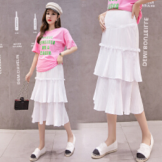 批发<b class='q'>实拍</b>夏季孕妇<b class='q'>蛋糕</b>裙压褶半身裙孕妇<b class='q'>裤</b><b class='q'>高腰</b>纯棉托腹孕妇<b class='q'>装</b>伞裙