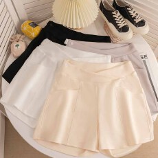 孕妇休闲运动短裤女夏季空气棉孕妇裤夏宽松阔腿打底裤夏装裤子