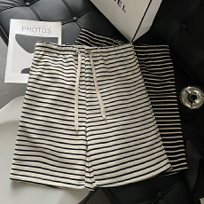 批发孕妇短裤夏季简约孕妇裤子条纹休闲宽松型阔腿裤孕妇装夏季潮装