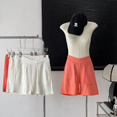 批发孕妇短裤夏季外穿薄款五分裤休闲直筒宽松阔腿裤时尚华夫格运动裤