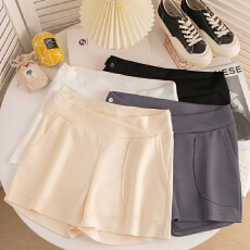 批发孕妇休闲运动短裤女夏季空气棉孕妇裤夏宽松阔腿打底裤夏装裤子