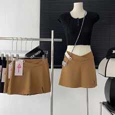 黑色短裙a字裙孕妇春夏高腰显瘦开叉一步裙半身裙西装包臀托腹裙