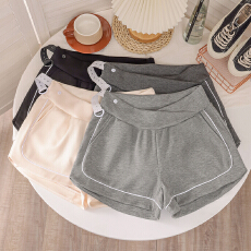 孕妇短裤夏季外穿时尚薄款低腰三分宽松空气层运动打底裤夏装裤子