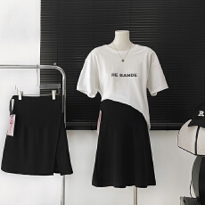 批发孕妇半身裙<b class='q'>夏</b>季托腹A字裙半身裙孕妇短裙开叉裤裙孕妇装<b class='q'>夏</b>装休闲