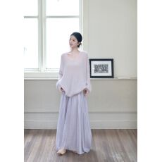 批发2026春秋款宽松慵懒风V领遮肉套头松弛感V领显瘦毛衣